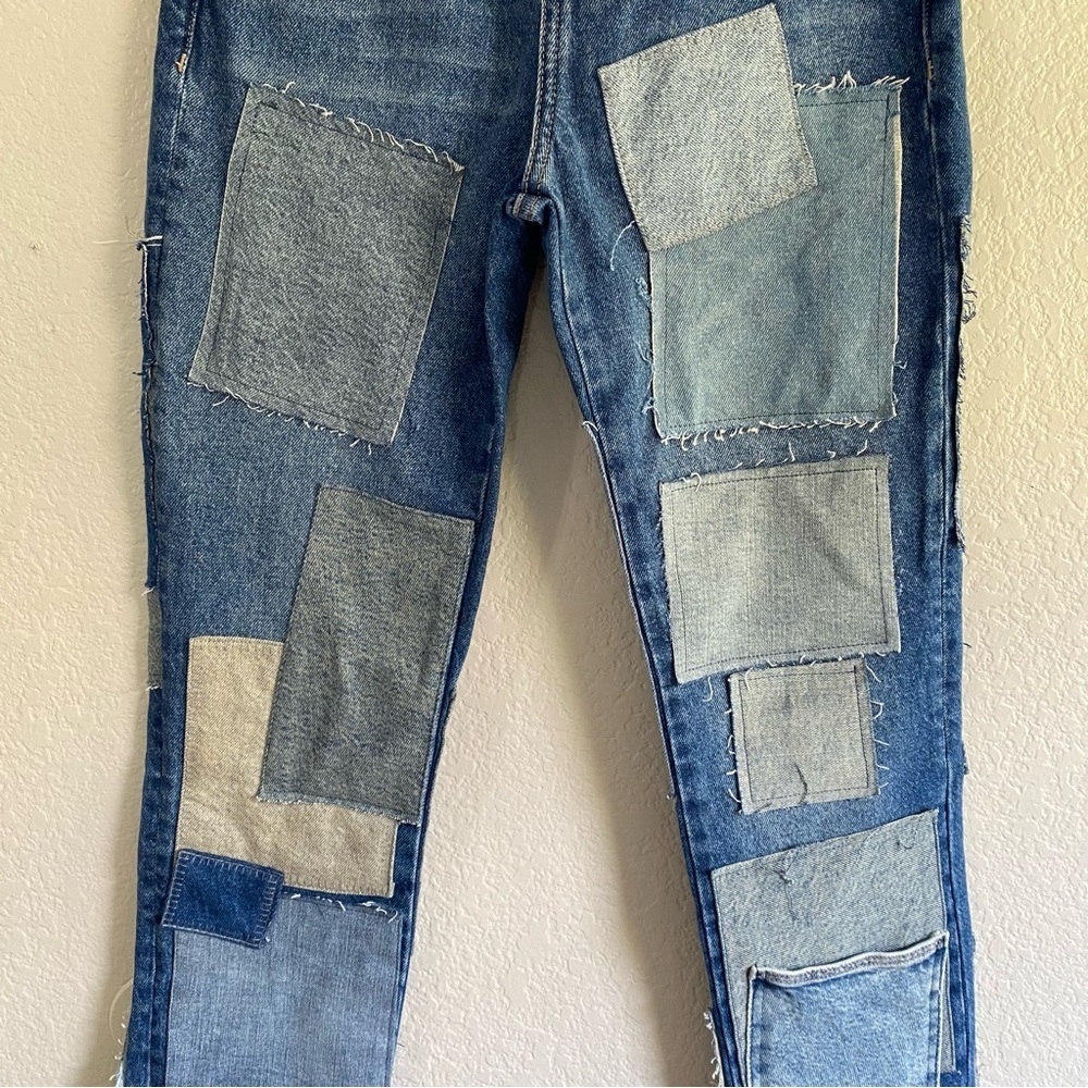 NEW Free People We The Free Bare With Me Jeans Patchwork denim - Picture 7 of 12